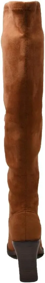 Amsterdam Women's Faux Suede Over The Knee High Heel Boots