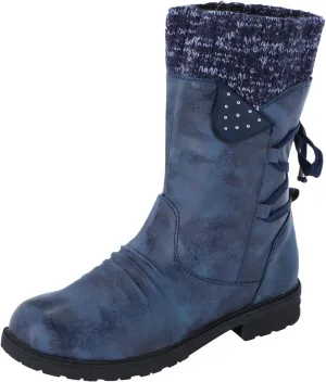 Ankle Boots for Women Women's Fashion Chunky Low Heels Lace Up Ankle Boots Snow Boots Winter Warm Booties Combat Shoes