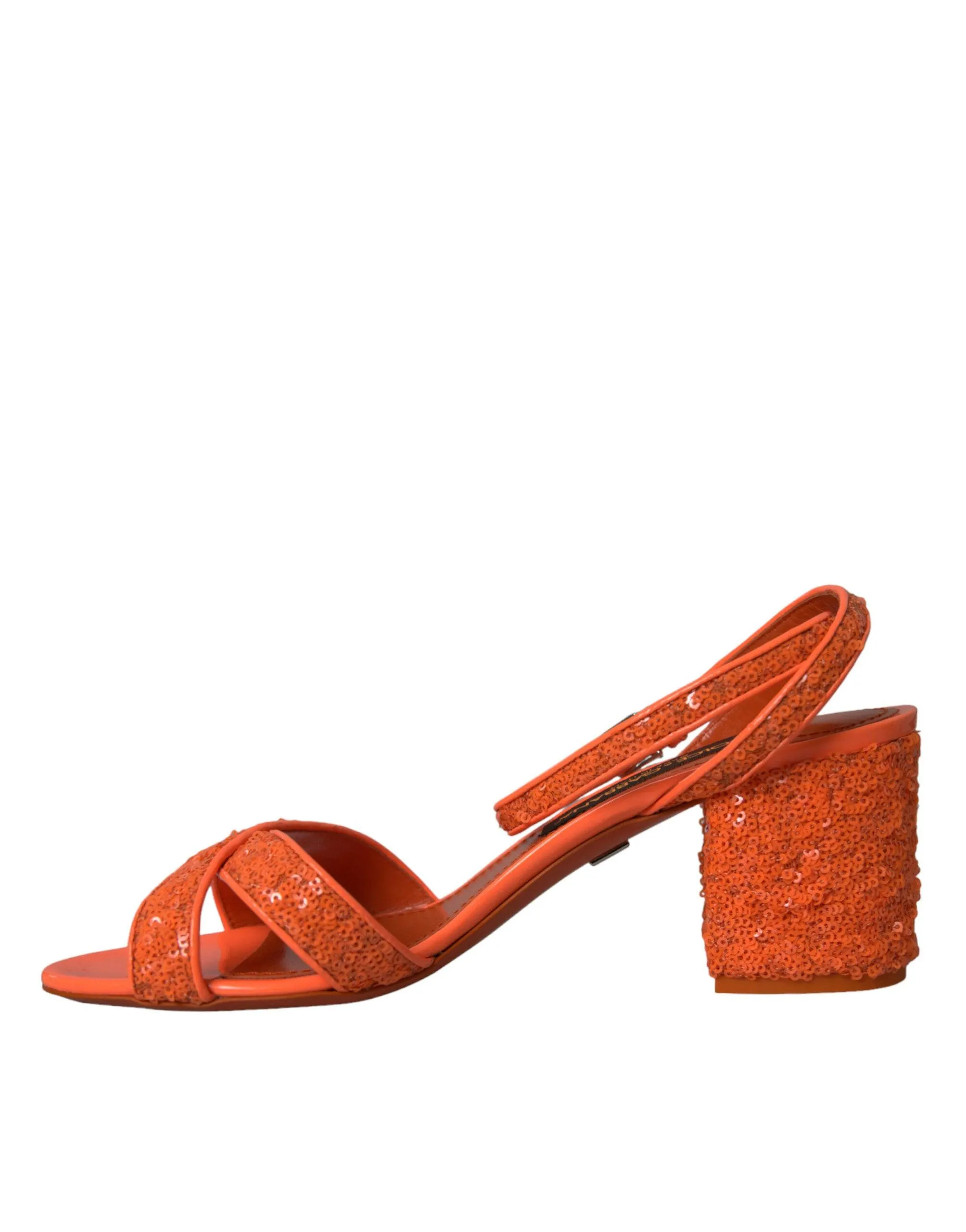 Dolce & Gabbana Sequin Ankle Strap Sandals
