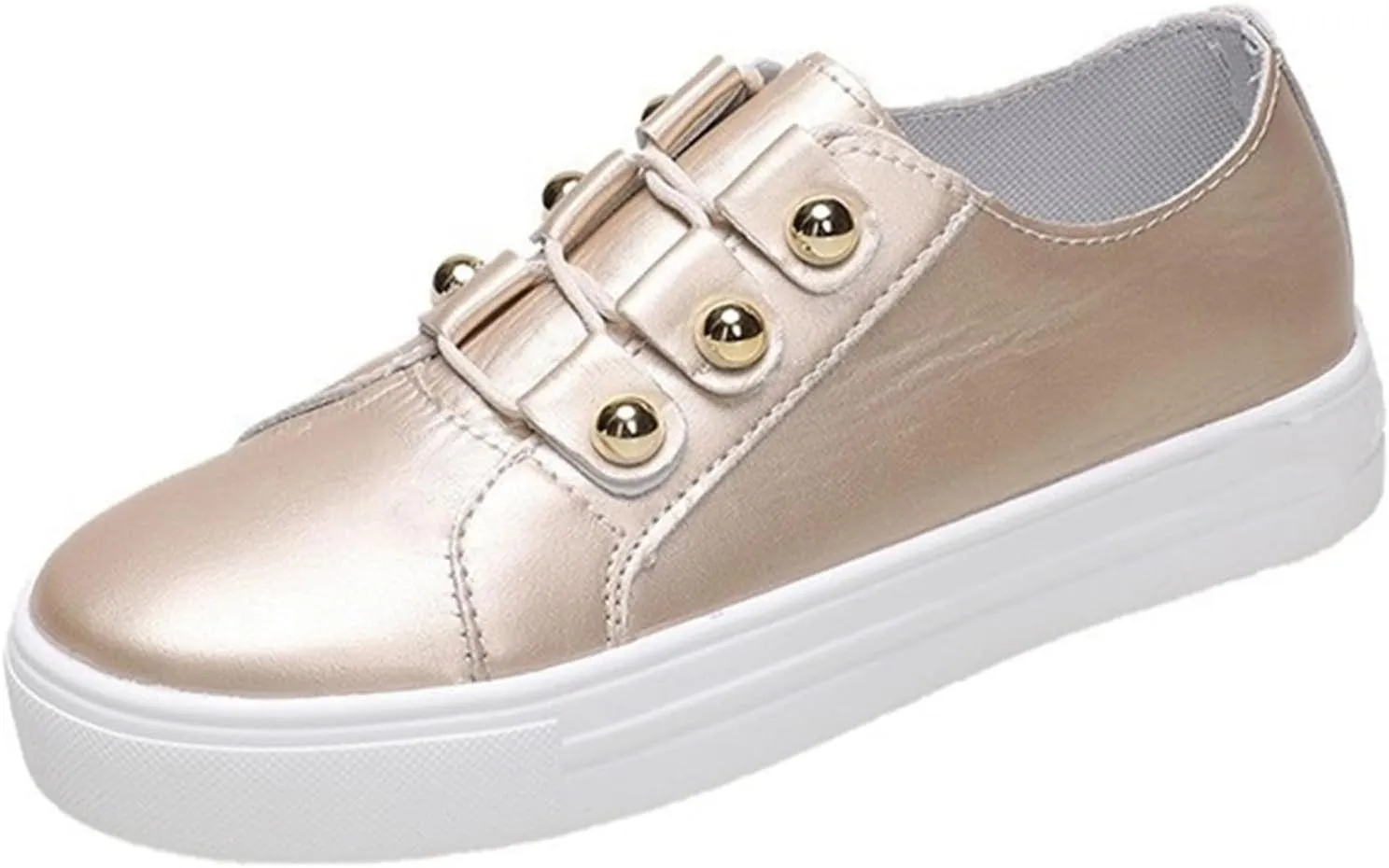Lausiuoe Shoes For Women Flats Comfortable Wide Width Women Comfortable Casual Fashion Sneakers Walking Shoes Classic Fall Lightweight Soft Breathable Slip On Low Top Canvas Flat Loafers