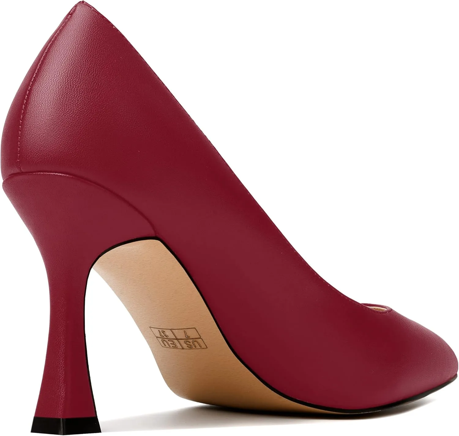 MODENCOCO Womens Slip On Elegant Matte Pointed Toe Sexy Party Stiletto High Heel Pumps Dress Shoes 3.5 Inch